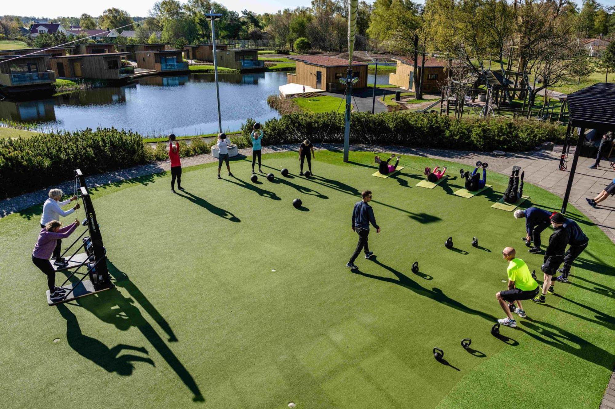 Halmstad Golfarena Stugor Exteriör bild