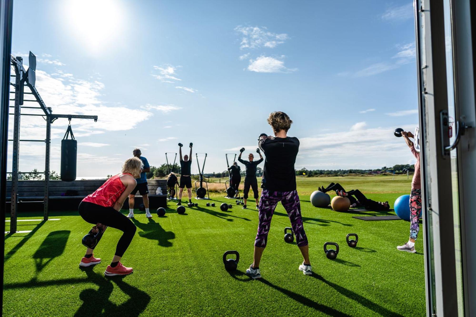 Halmstad Golfarena Stugor Exteriör bild